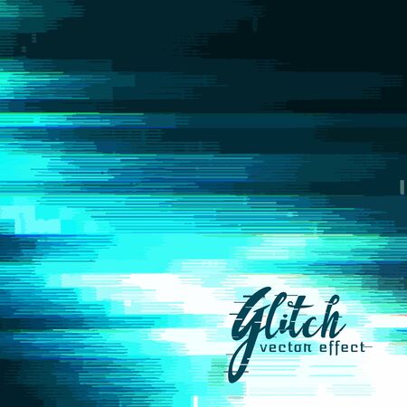 blue glitch vector background for data crashのイラスト素材