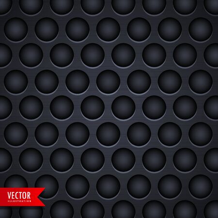 dark metal texture background with holesのイラスト素材