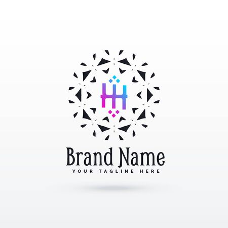 letter H icon concept design templateのイラスト素材