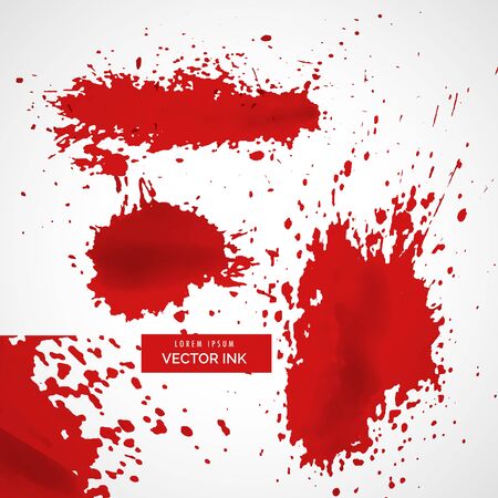 abstract red ink splatter texture backgroundのイラスト素材