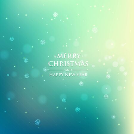 Beautiful Merry christmas greeting card with snowflakesのイラスト素材