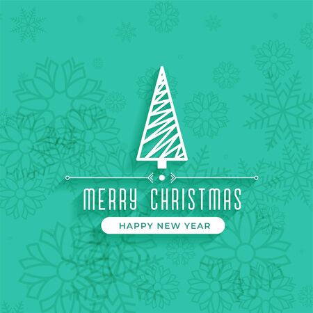 merry christmas and new year backgroundのイラスト素材