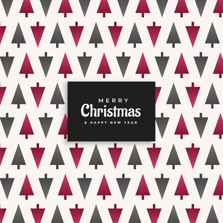 christmas tree pattern design backgroundのイラスト素材