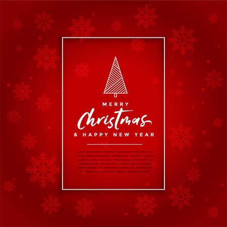 red christmas festival card celebration background designのイラスト素材