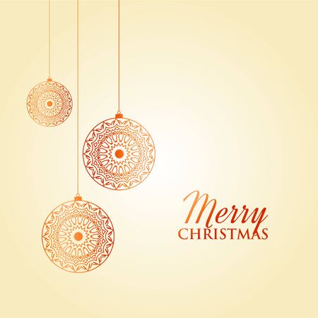 merry christmas festival card background decoration designのイラスト素材
