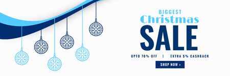 modern christmas sale decorative banner designのイラスト素材