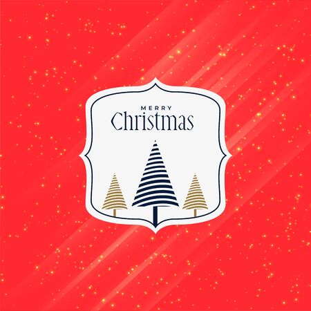 merry christmas red creative greeting designのイラスト素材