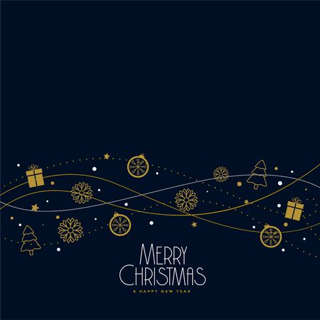 christmas elements decoration background designのイラスト素材