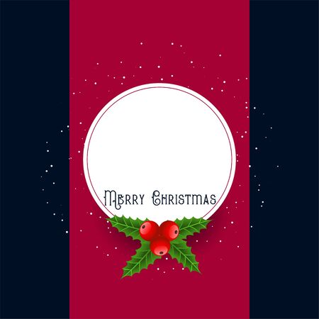 merry christmas greeting with text spaceのイラスト素材