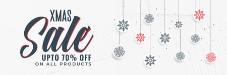 stylish christmas sale banner design