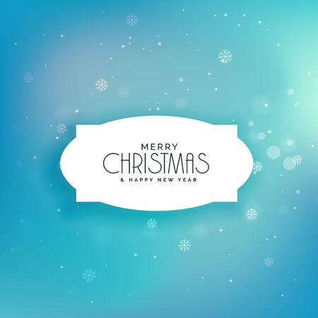 elegant blue snowflakes festival christmas background vectorのイラスト素材
