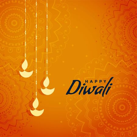 elegant traditional diwali festival greeting designのイラスト素材