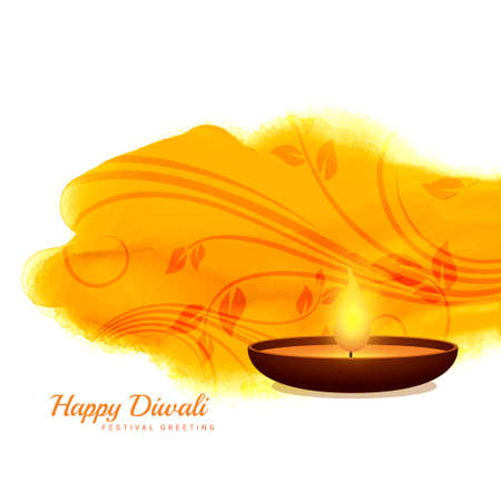 happy diwali diya background designのイラスト素材