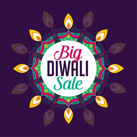 big diwali sale poster designのイラスト素材