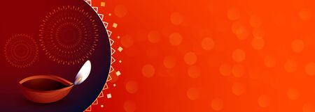 ethnic happy diwali festival design with text spaceのイラスト素材