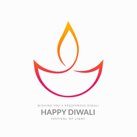 artistic diwali diya on white backgroundのイラスト素材