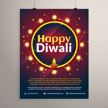 happy diwali festival invitation greeting templateのイラスト素材