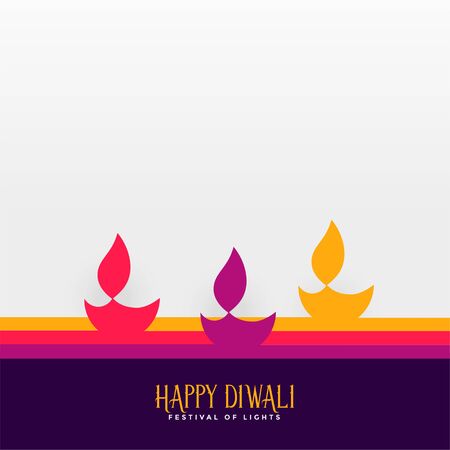 happy diwali hindu festival diya backgroundのイラスト素材