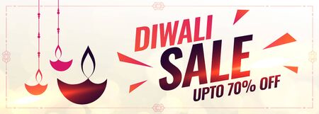 abstract style happy diwali sale banner designのイラスト素材