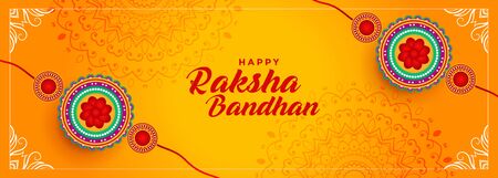 hindu festival of raksha bandhan banner designのイラスト素材