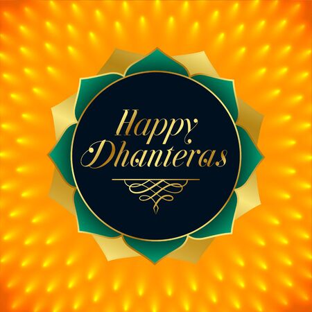 beautiful happy dhanteras festival card design backgroundのイラスト素材