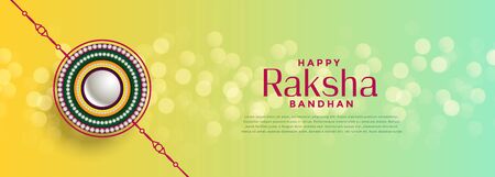 beautiful raksha bandhan bokeh festival backgroundのイラスト素材