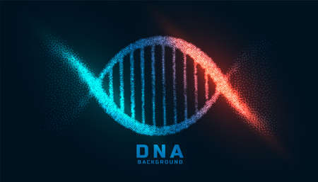 digital dna design made with particles background