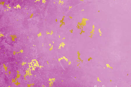 pink texture background with golden foil particlesのイラスト素材