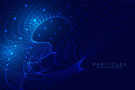 abstract digital particles technology futuristic background designのイラスト素材