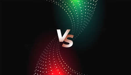 challenge or comparison versus vs screen template design