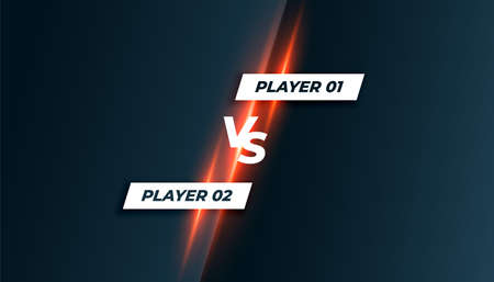 sport or game competition versus vs screen backgroundのイラスト素材