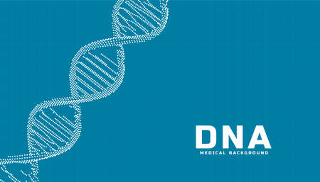 medical science healthcare background with dna designのイラスト素材