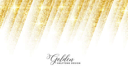 abstract golden halftone style beautiful background designのイラスト素材