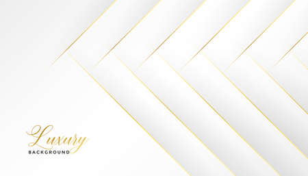 awesome white background with diagonal golden linesのイラスト素材