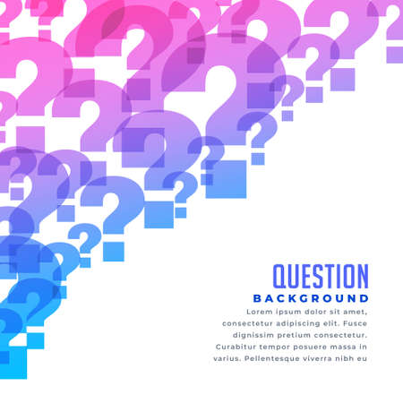 questions background for web help and support pageのイラスト素材