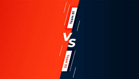 comparision versus vs screen background template design