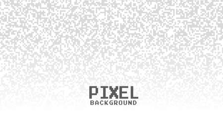 white background with gray pixel dots patternのイラスト素材