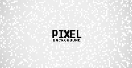 gray background with white pixel dots designのイラスト素材