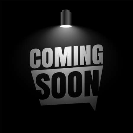 coming soon background with focus light effect designのイラスト素材