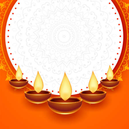 happy diwali festival card with text spaceのイラスト素材