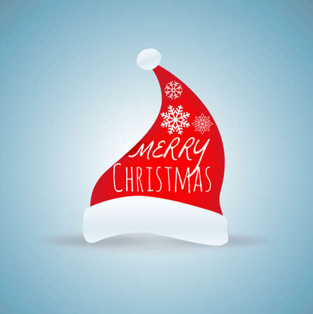 santa claus cap for merry christmas festivalのイラスト素材