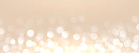 attractive golden background with bokeh light effect