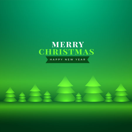 nice christmas greeting with realistic xmas tree designのイラスト素材