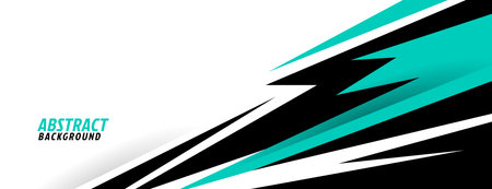 abstract turquoise geometric shapes sports background designのイラスト素材