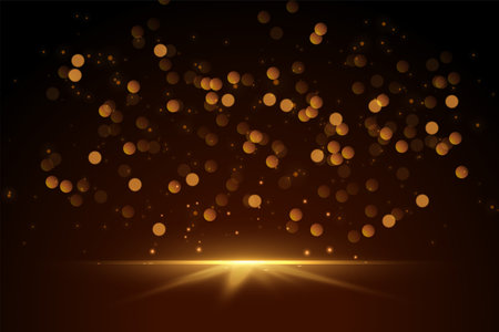 glittering bokeh sparkles lights background designのイラスト素材