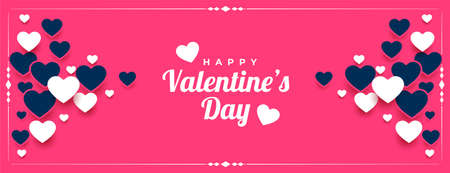 stylish valentines day event banner designのイラスト素材