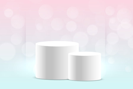 3d podium prodct display empty background designのイラスト素材