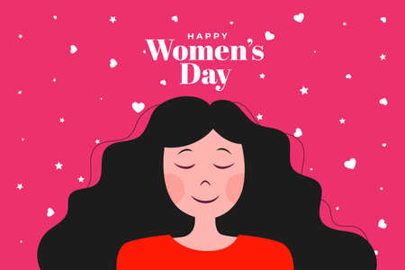 happy women's day poster design backgroundのイラスト素材
