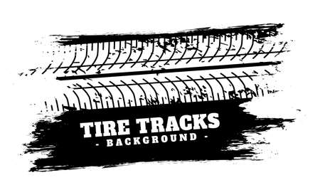 absract vehicle tire track impression backgroundのイラスト素材