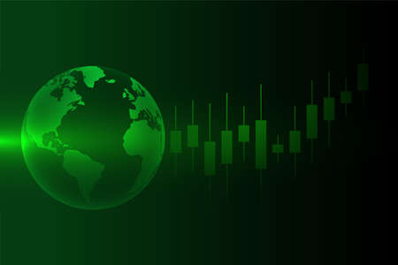 stock market forex trading concept backgroundのイラスト素材
